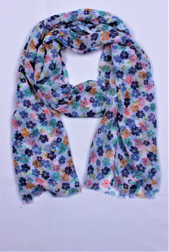 Alice & Lily printed scarf  blue Style : SC/5007BLUE